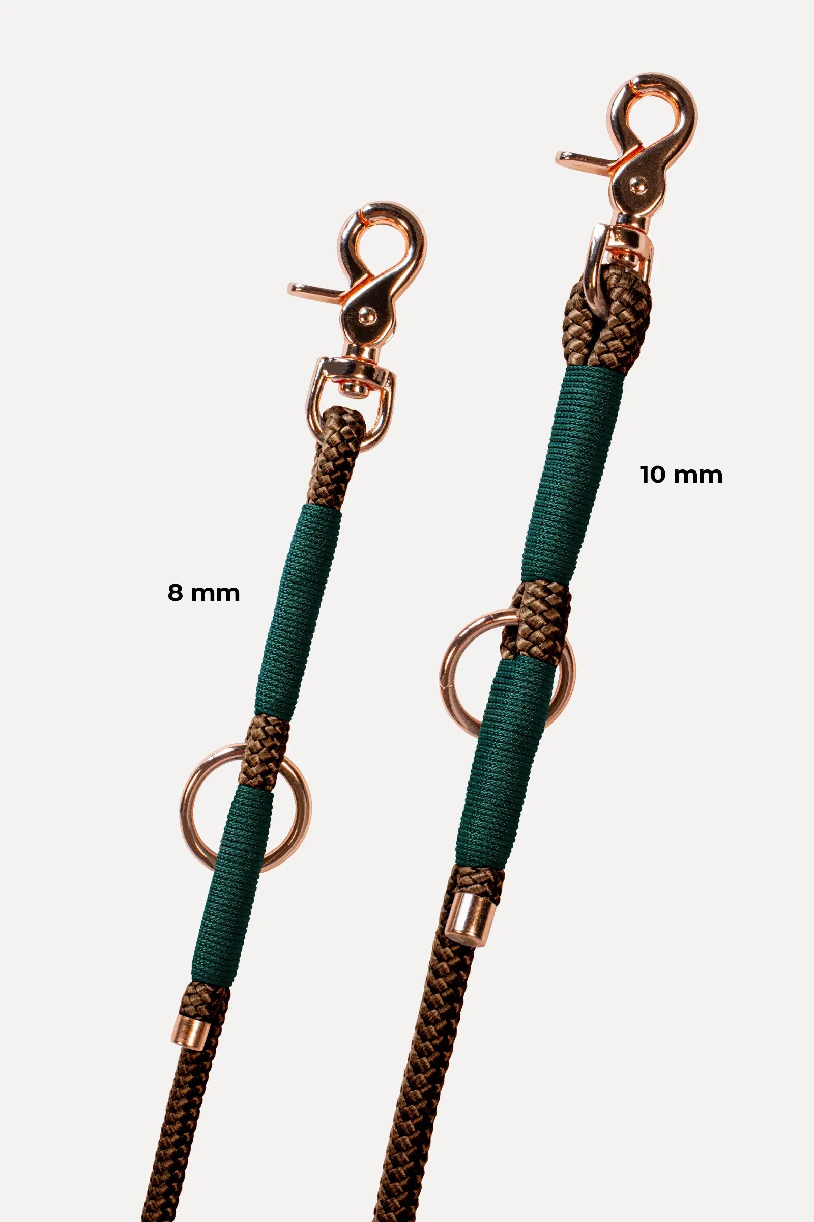 Tau Hundeleine · Braun × Tannengrün