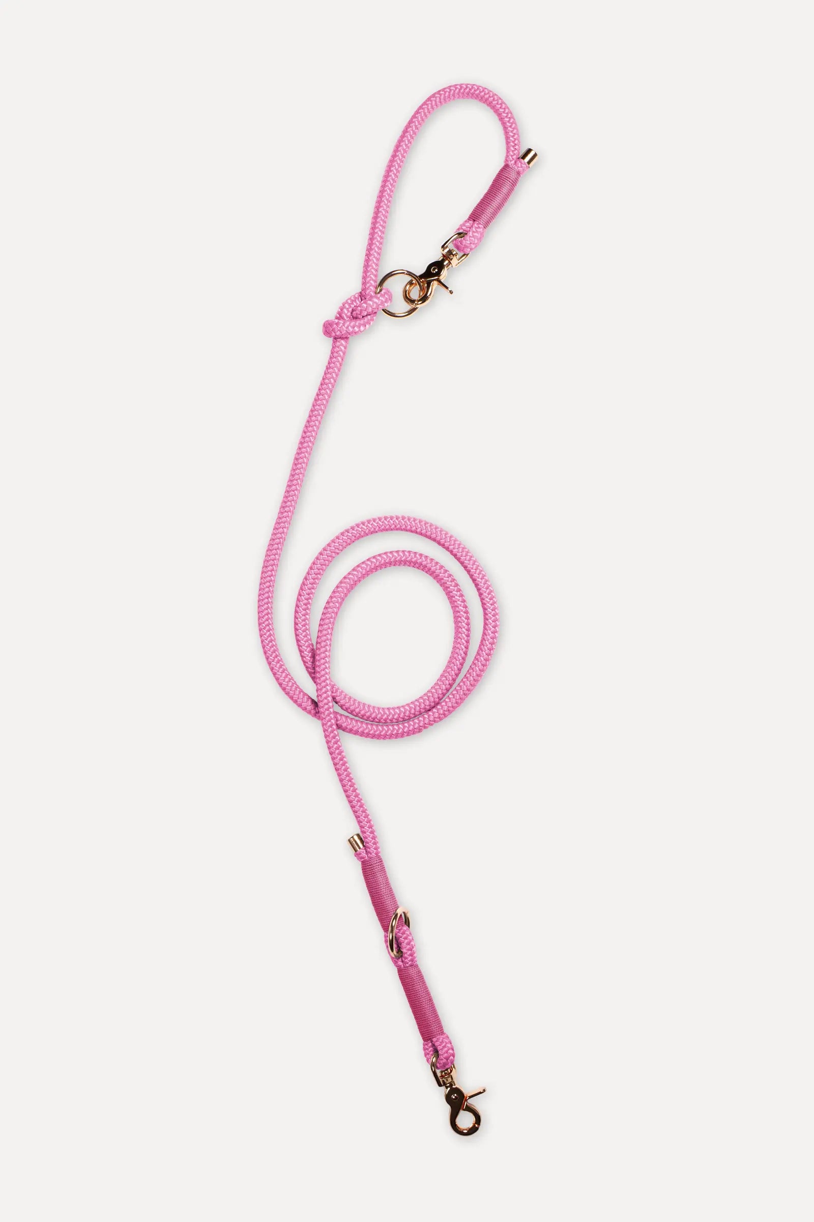 Tau Hundeleine · Rosa × Altrosa