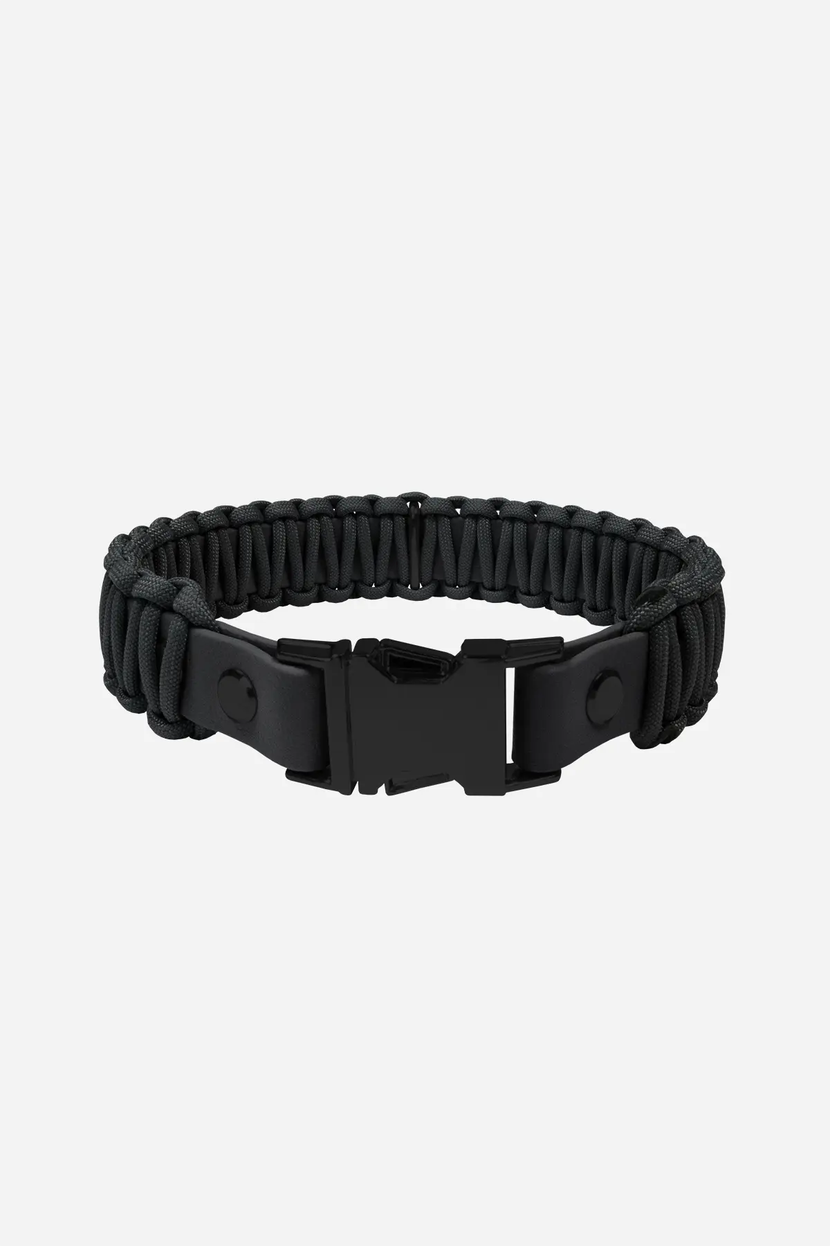 Halsband aus BioThane®-Paracord · Schwarz